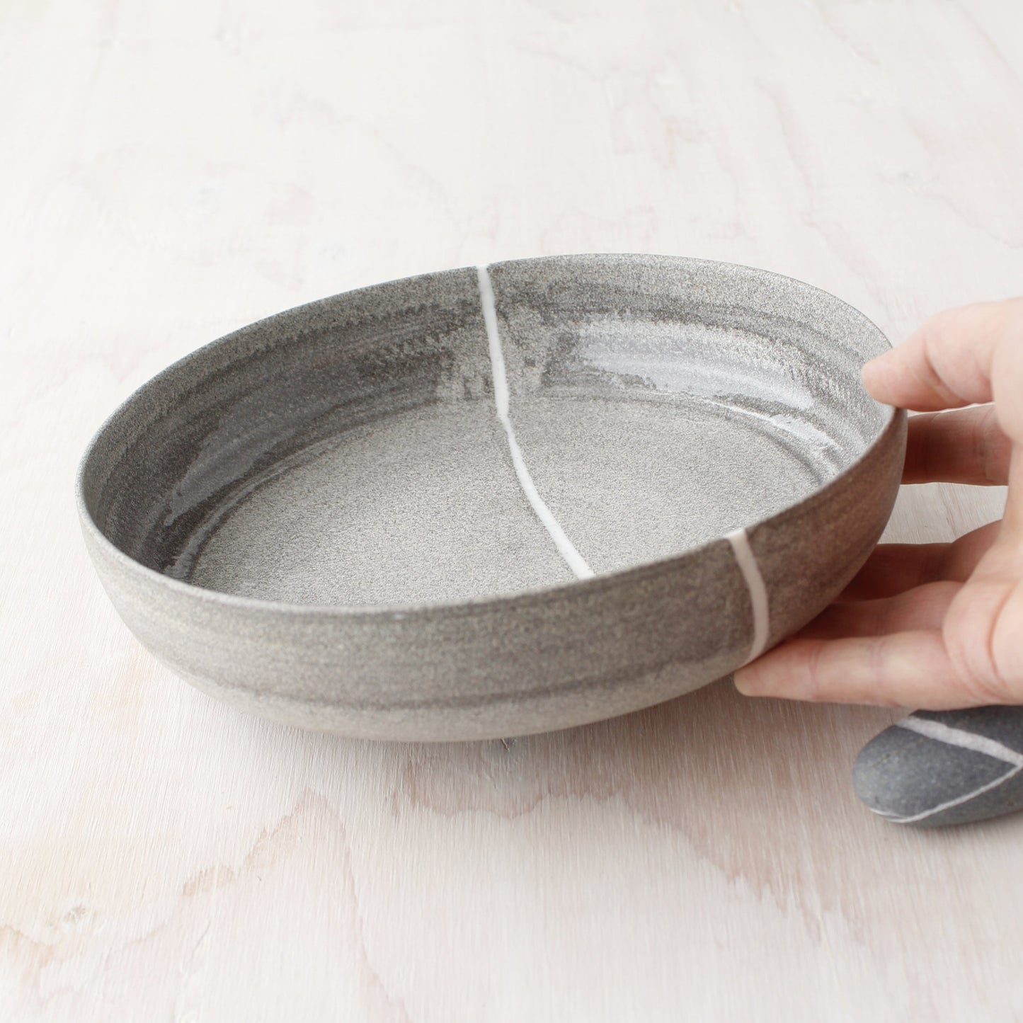 Assiette profonde en céramique pour pâtes fait à Rimouski - Tibo Céramique