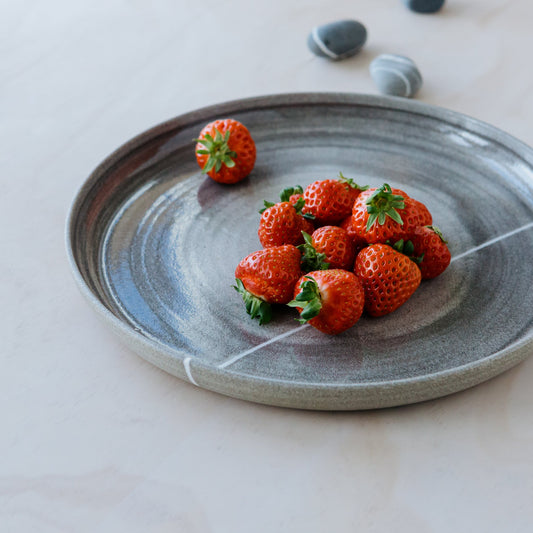 Assiette de service ou saladier fait main • Collection Galets