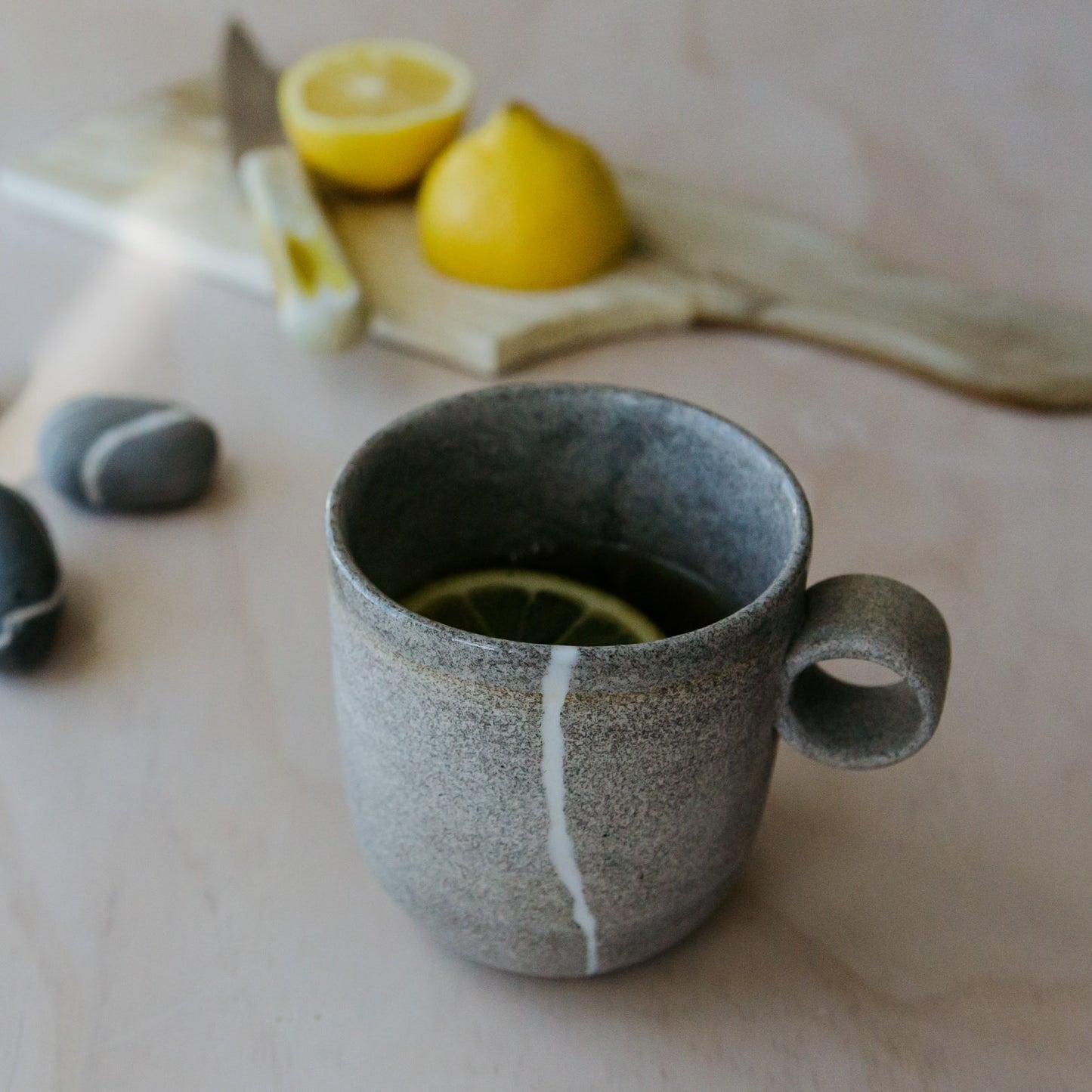 Tasse avec anse fait main (250 ml) • Collection Galets